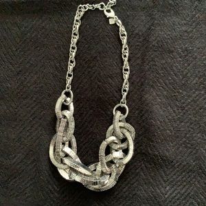 Banana Republic Silver Statement Necklace